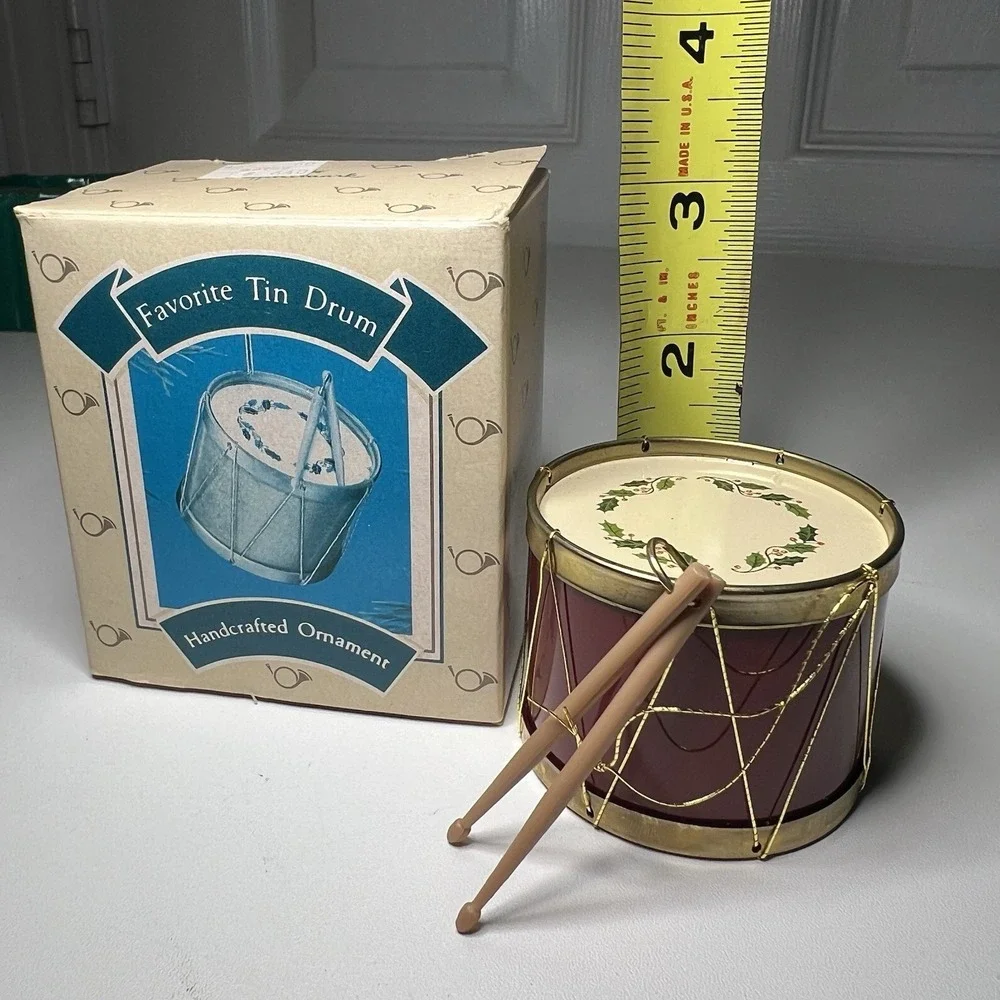 Hallmark‎ Favorite Tin Drum Keepsake Ornament Christmas Medley New in Box 1986